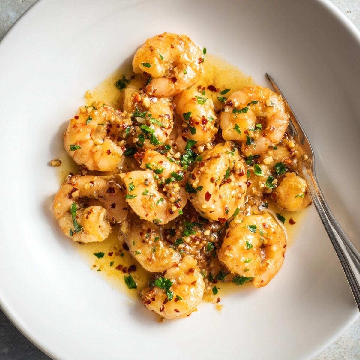 Quick American Garlic Butter Shrimp: succulent, fragrant, perfect weeknight dinner idea shown.