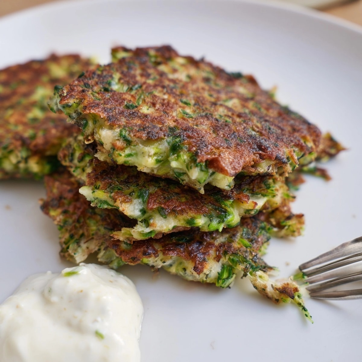 Homemade Broccoli Fritters: Imagine textured patties flecked green with herbs, fried until crunchy.