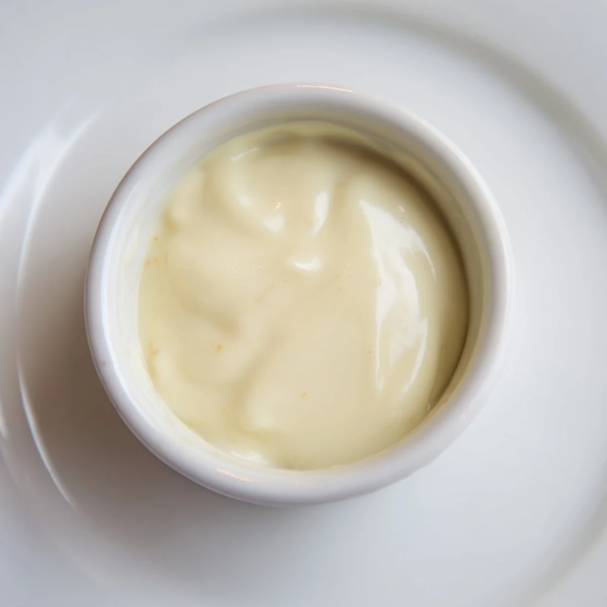 A photo of perfectly set creamy custard, showcasing its smooth, lightly yellow surface and vanilla aroma.