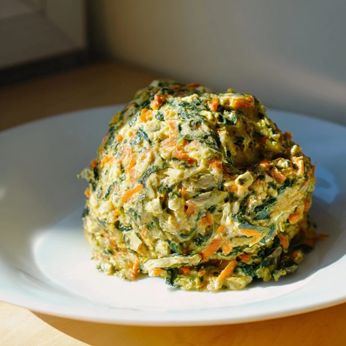 A close-up of a warm savory filling, ready to be used as a delicious pastry component.