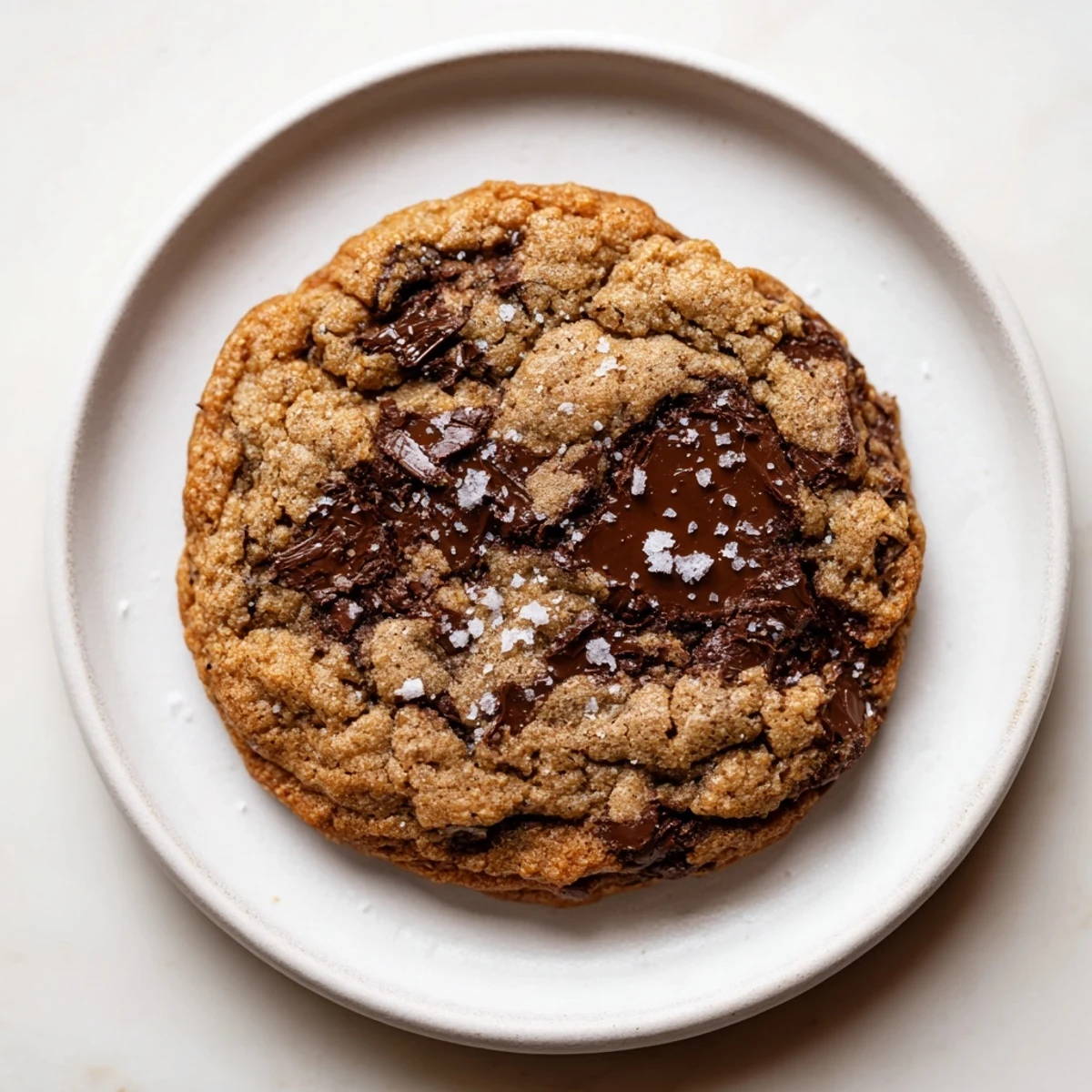 Warm, soft chocolate chunk cookies, piled high on a plate, a delightful dessert treat.