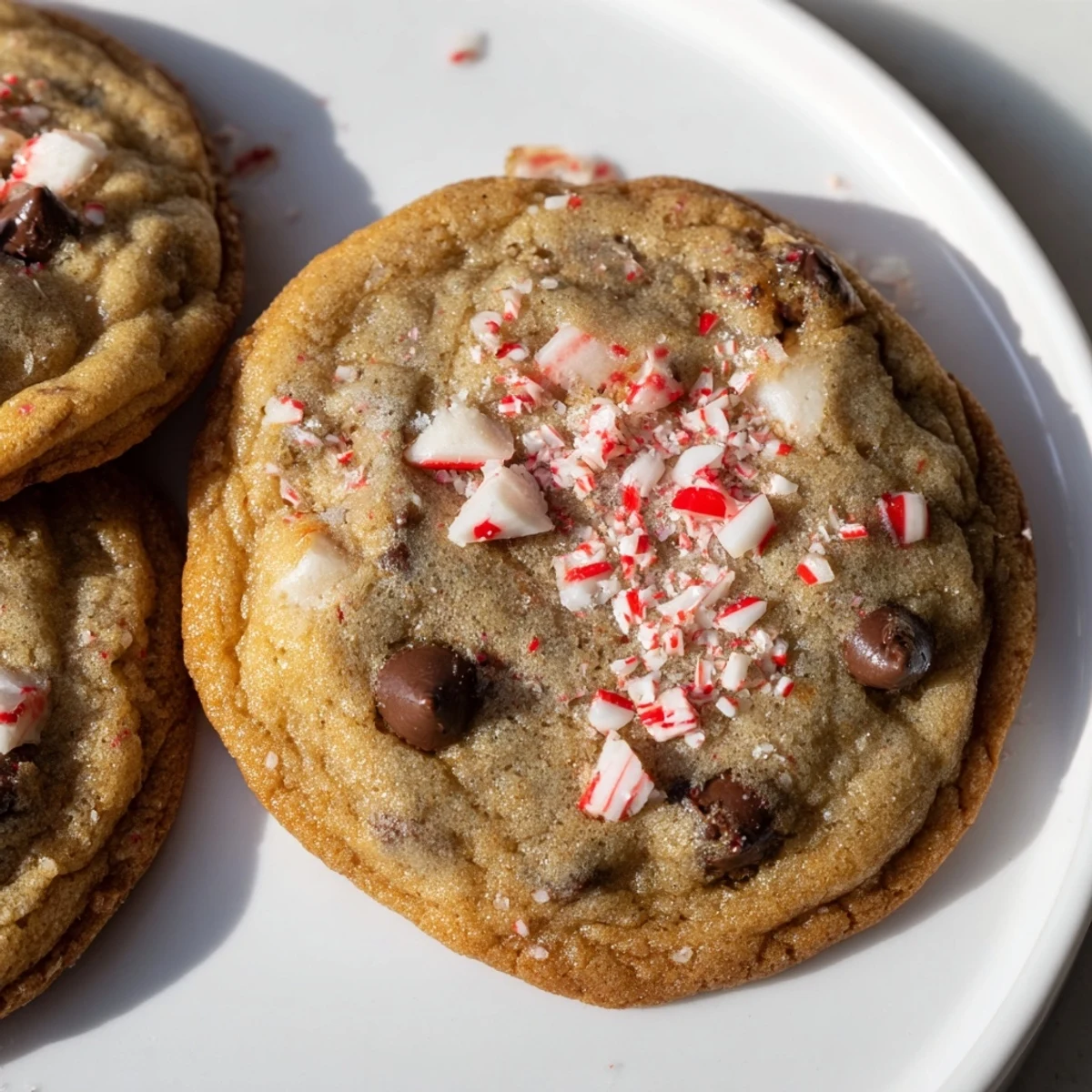 Peppermint chocolate chip cookies