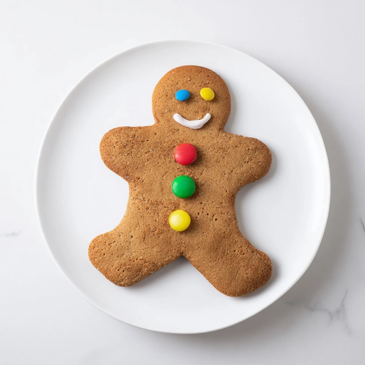 Freshly baked gingerbread man cookies, offering a delightful aroma of ginger and cinnamon for dessert.