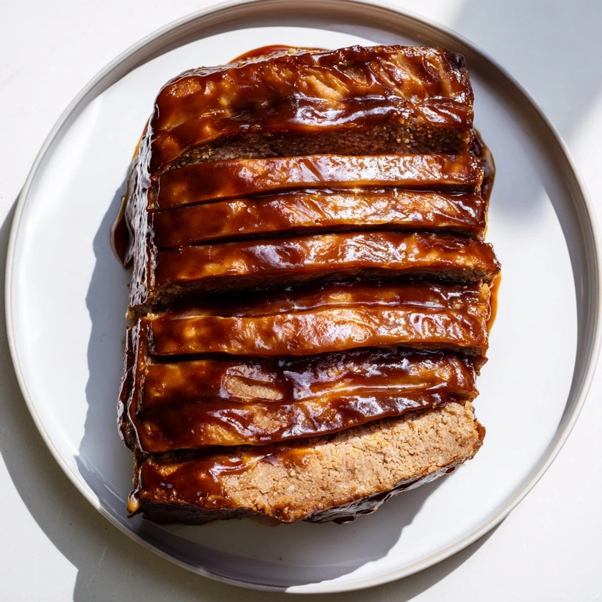 Served on a platter, this vegan Gammon-Free Roast shows a golden, flavorful exterior, perfect for a feast!