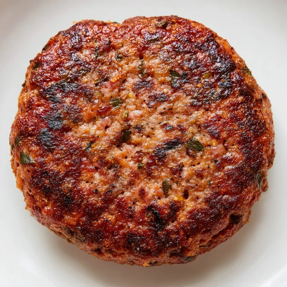Freshly cooked turkey breakfast sausage patties resting on a paper towel to absorb excess oil.