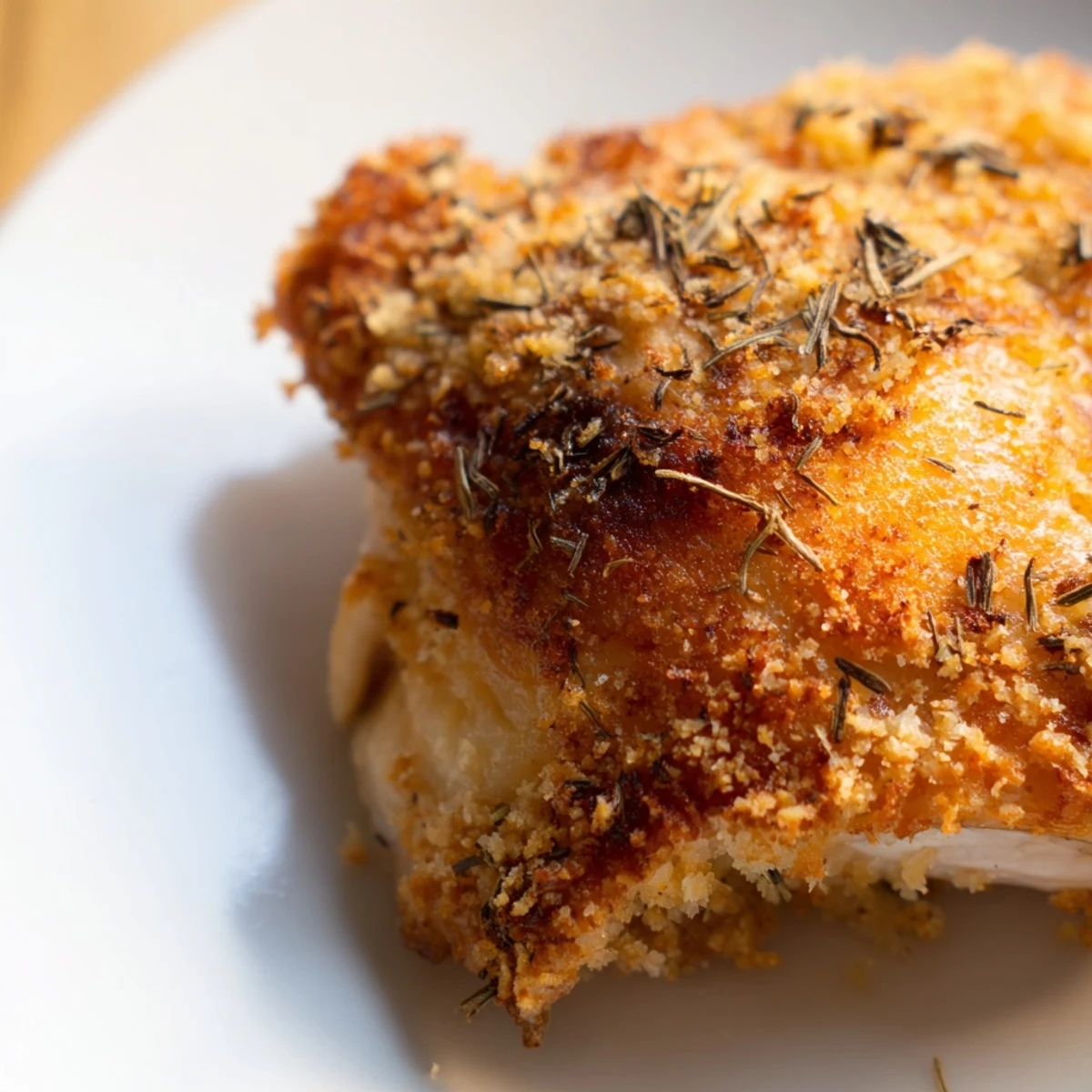 Crispy Supper Chicken thighs and drumsticks baked golden brown on a wire rack.