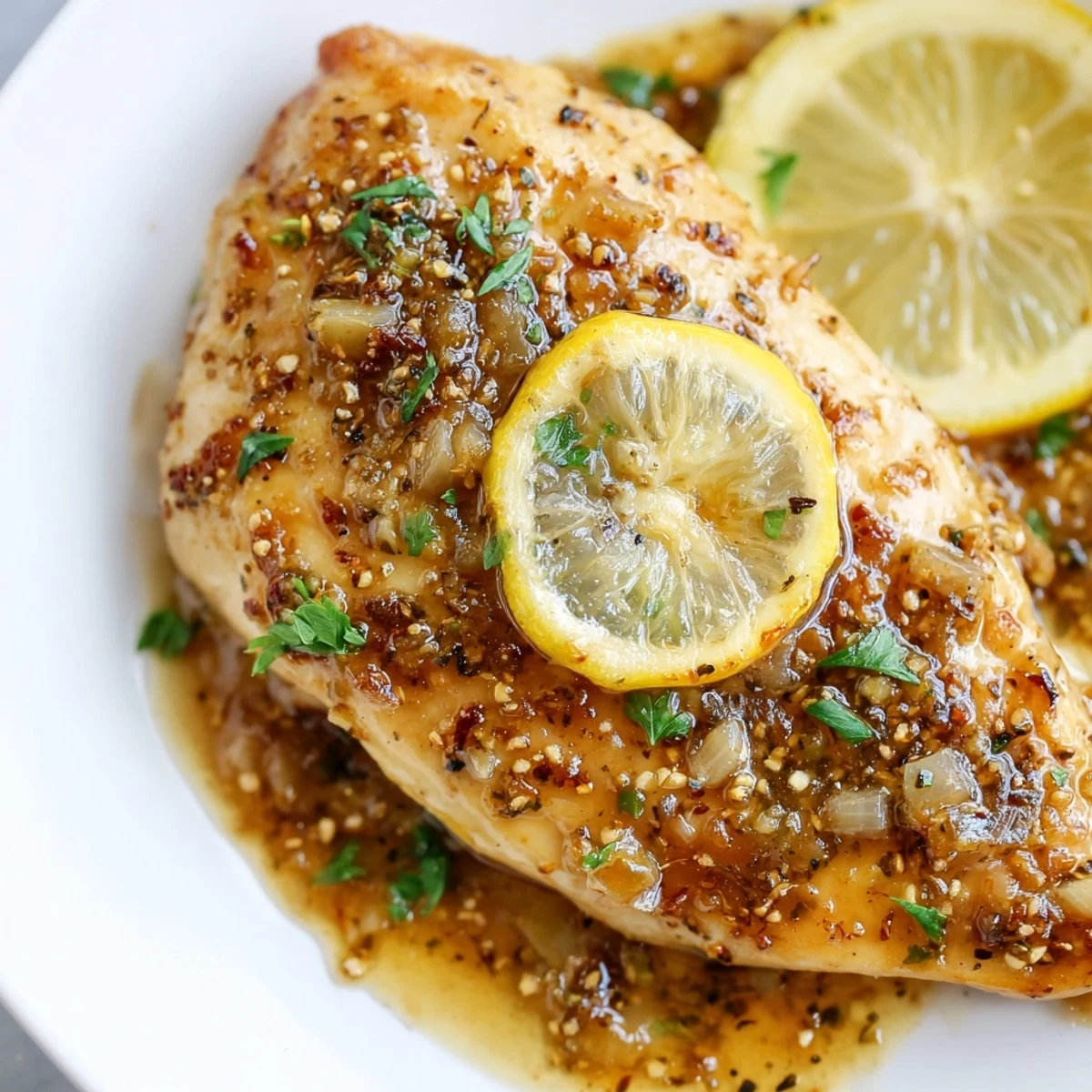Tender, golden-browned Lemon Supper Chicken served alongside fluffy white rice and a colorful lemon wedge for a bright weeknight meal.