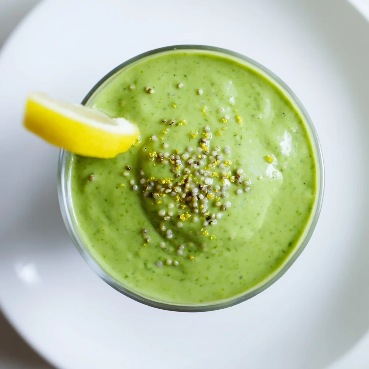 Enjoy this vibrant Green Detox Smoothie with Ginger alongside a slice of whole-grain toast for a quick, energizing breakfast.