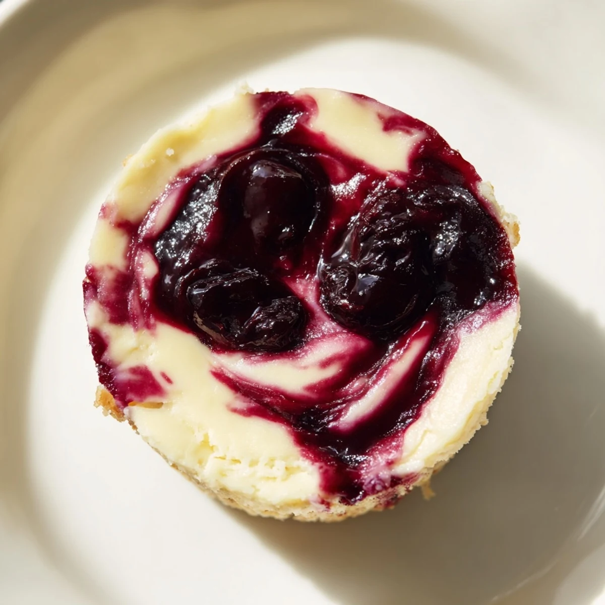 Fresh blueberry cheesecake protein bites are shown on a cooling rack, with creamy fillings and a graham cracker crumble base.