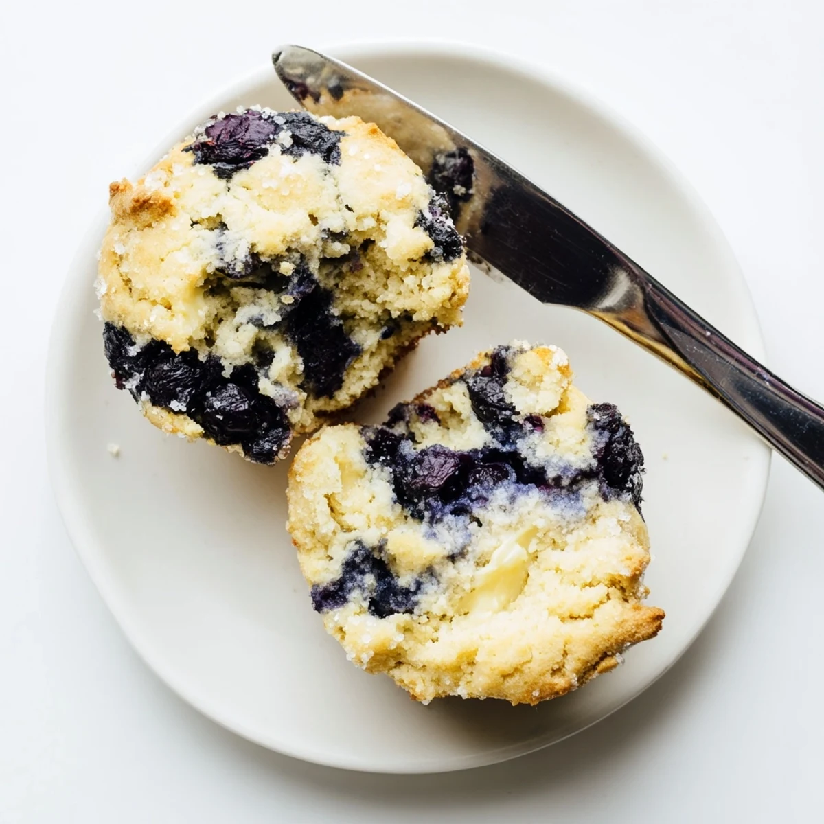 Golden-brown Blueberry Protein Muffins with Greek Yogurt arranged on a rustic wooden board, ready for a healthy breakfast.
