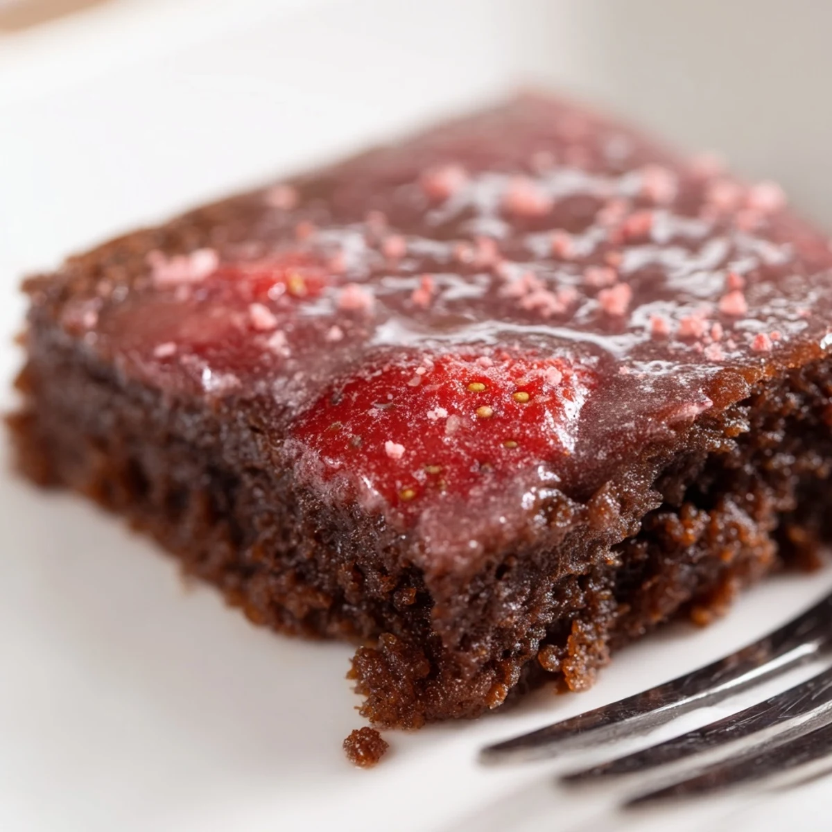 Fudgy Strawberry Brownies