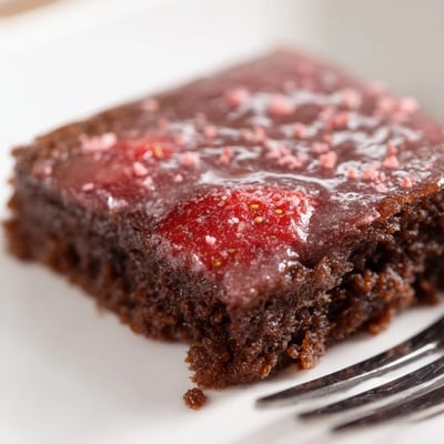 Fudgy Strawberry Brownies