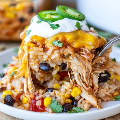 Chicken Burrito Casserole Bake
